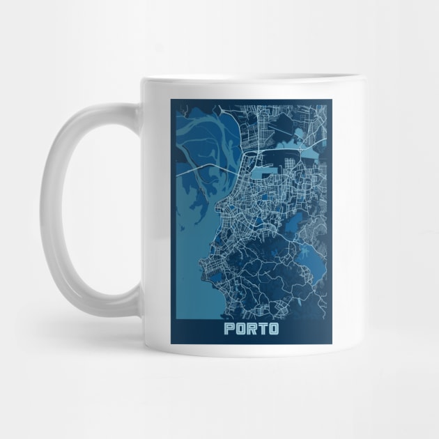 Porto - Portugal Peace City Map by tienstencil